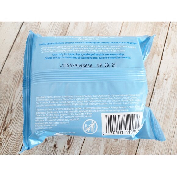 Neutrogena Makeup Remover Wipes 25 Count New Fragrance Free Cleansing Towelettes - Picture 3 of 4